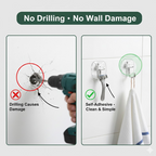 Plastic adhesive utility hook installed for kitchen storage use