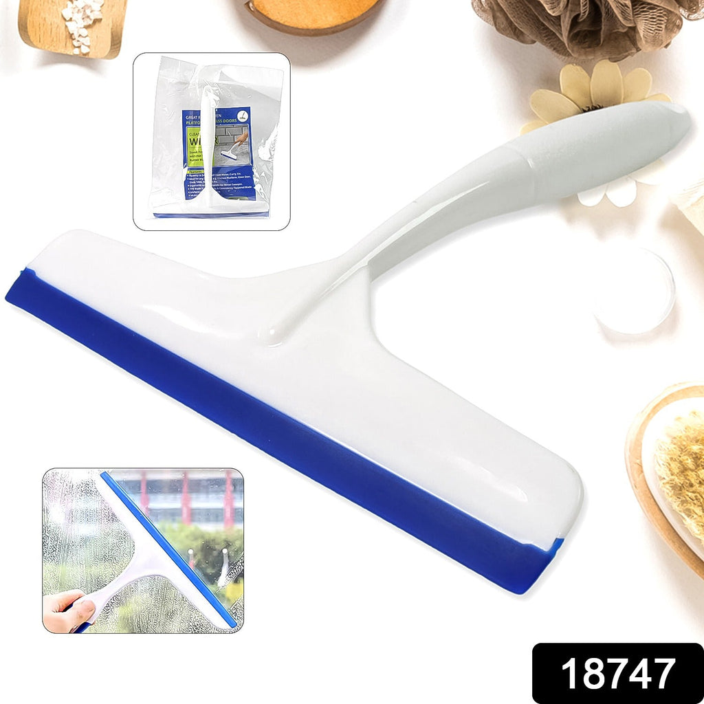 Compact white kitchen wiper demonstrating its flexible silicone blade.