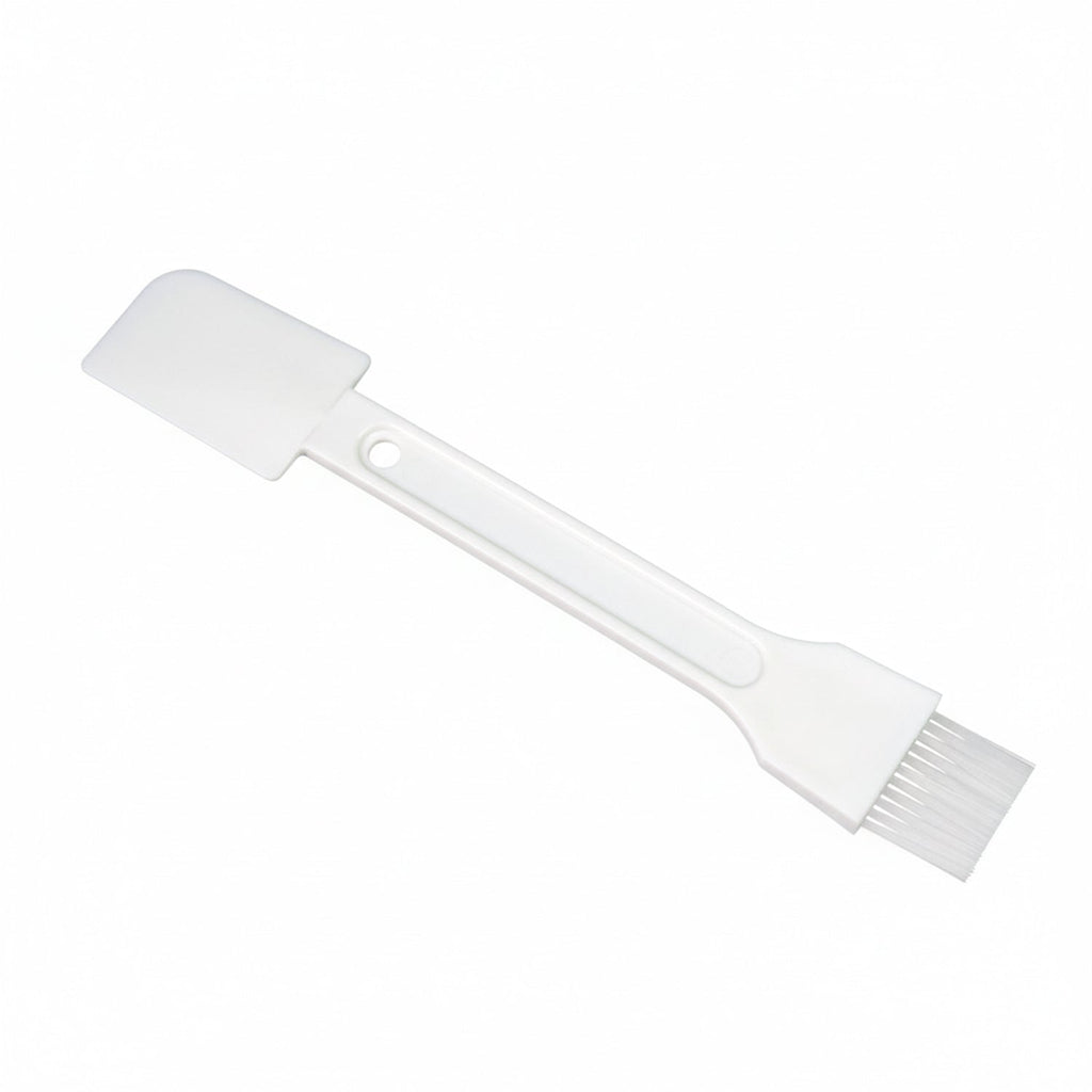 Ergonomic cleaning scrub brush for detailed cleaning.