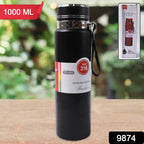 Vacuum insulated water bottle featuring Frost Guard design