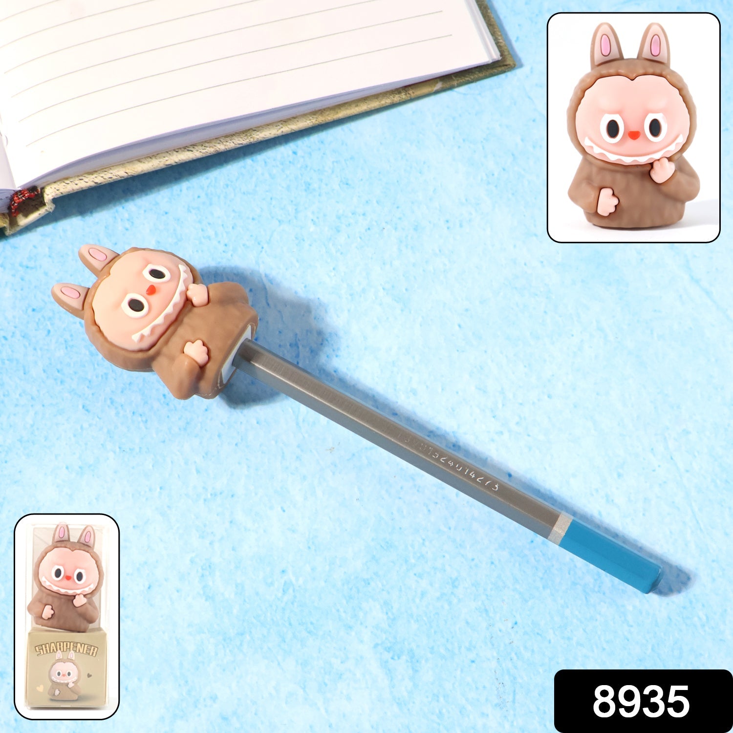 Colorful cartoon eraser and pencil sharpener gift set for children