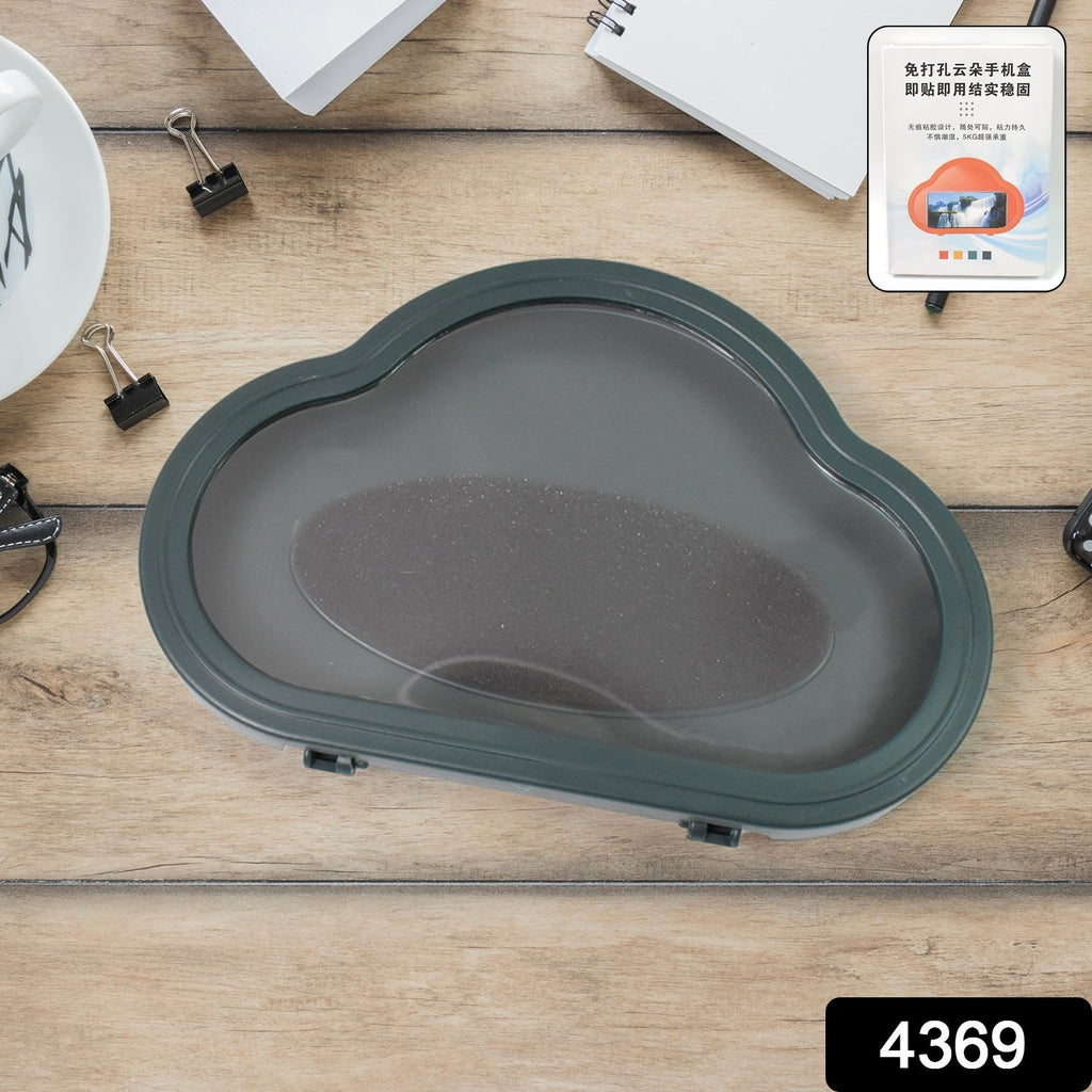 Dimensions of the gray waterproof phone holder with clear size measurements.
