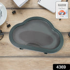 Dimensions of the gray waterproof phone holder with clear size measurements.