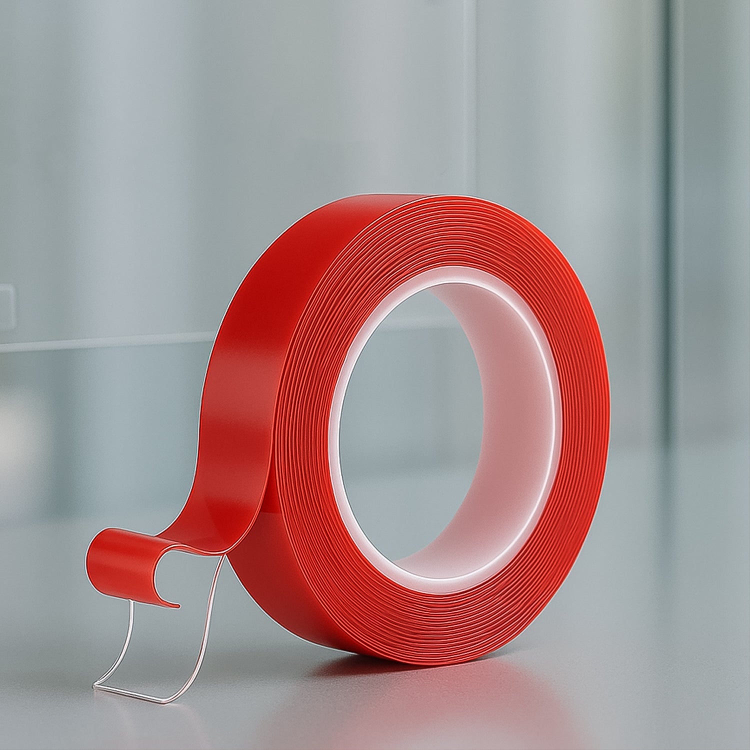 Roll of heavy duty transparent acrylic foam mounting tape ideal for mounting
