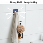 Close up of adhesive self-adhesive wall hook edges for safety