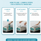 Mattress lifter tool in action, raising a mattress corner effortlessly.