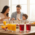Ganesh Classic Plastic Glasses Set displaying the BPA-free and food-grade quality.