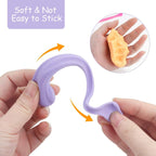 Vibrant 6-piece non-toxic play dough and mould set, ideal for developing fine motor skills.