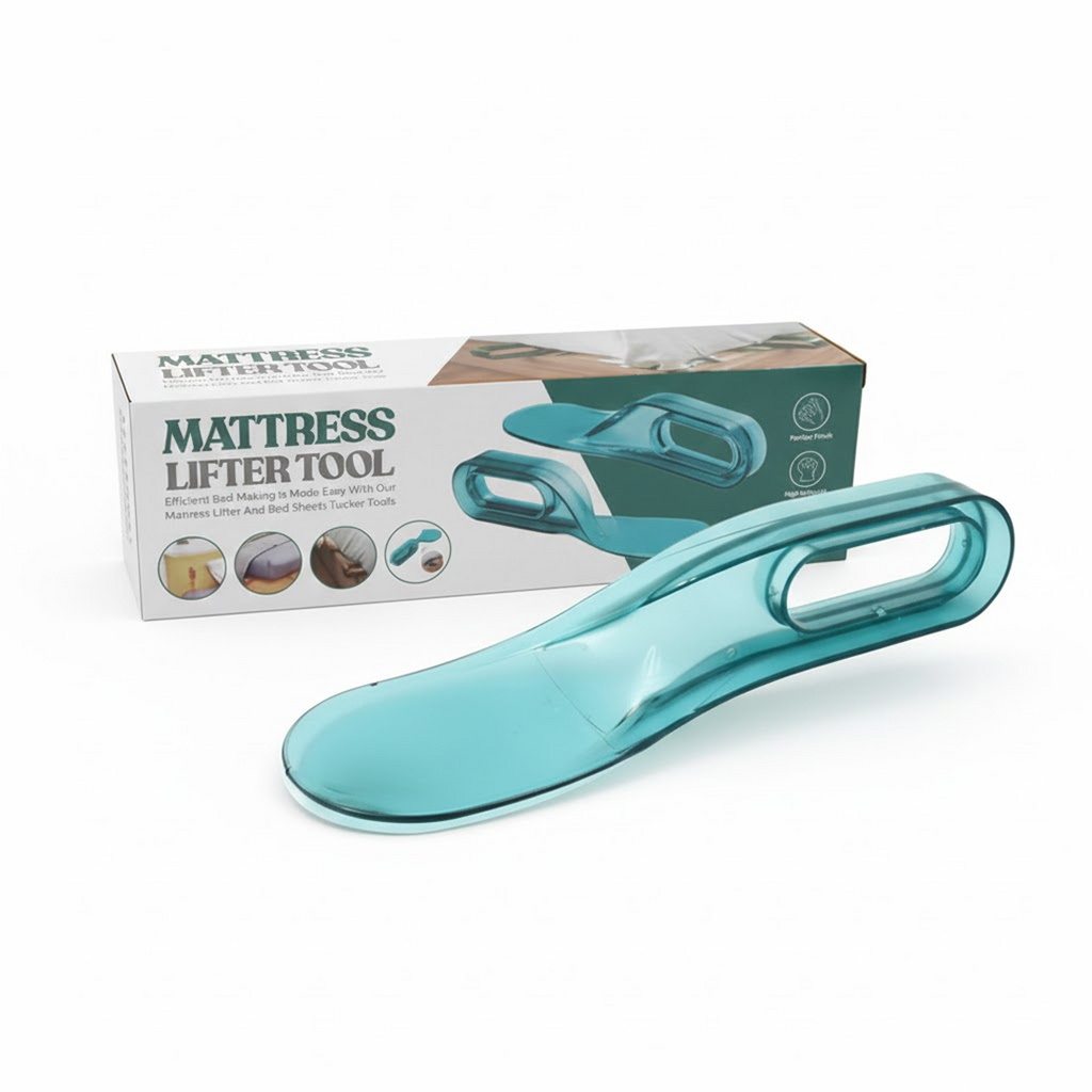 Top-down view of the durable polypropylene mattress lifter.