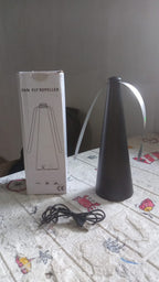 Modern fly protection fan with innovative design, keeping bugs away effortlessly.
