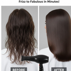 Calm & Curl 1800W hair dryer showcasing its powerful airflow.