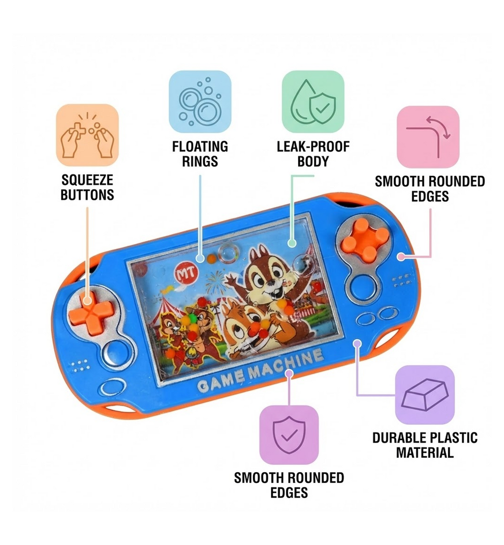 A vibrant manual water bubble game toy displayed on a clean white background.