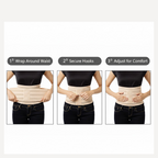 Breathable fabric detail of the waist trimmer belt, highlighting comfort and flexibility.
