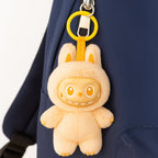 Soft plush keychain with colorful cartoon animal design
