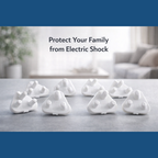 Easy installation guide for the electric plug safety cover.