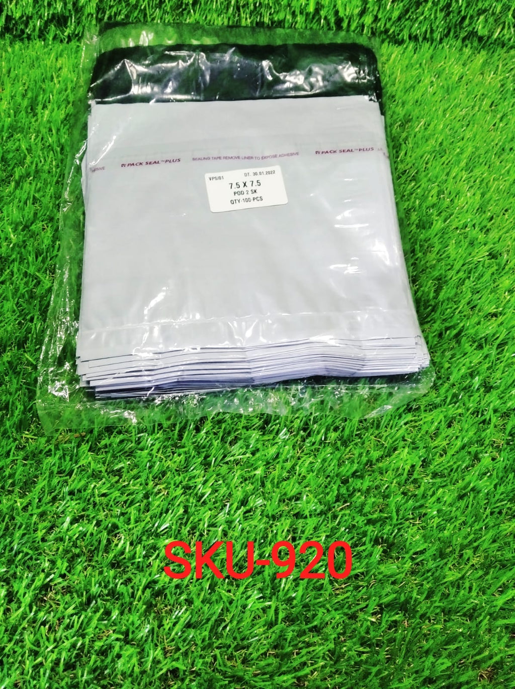 Multiple tamper proof courier bags with contents, demonstrating secure parcel protection.