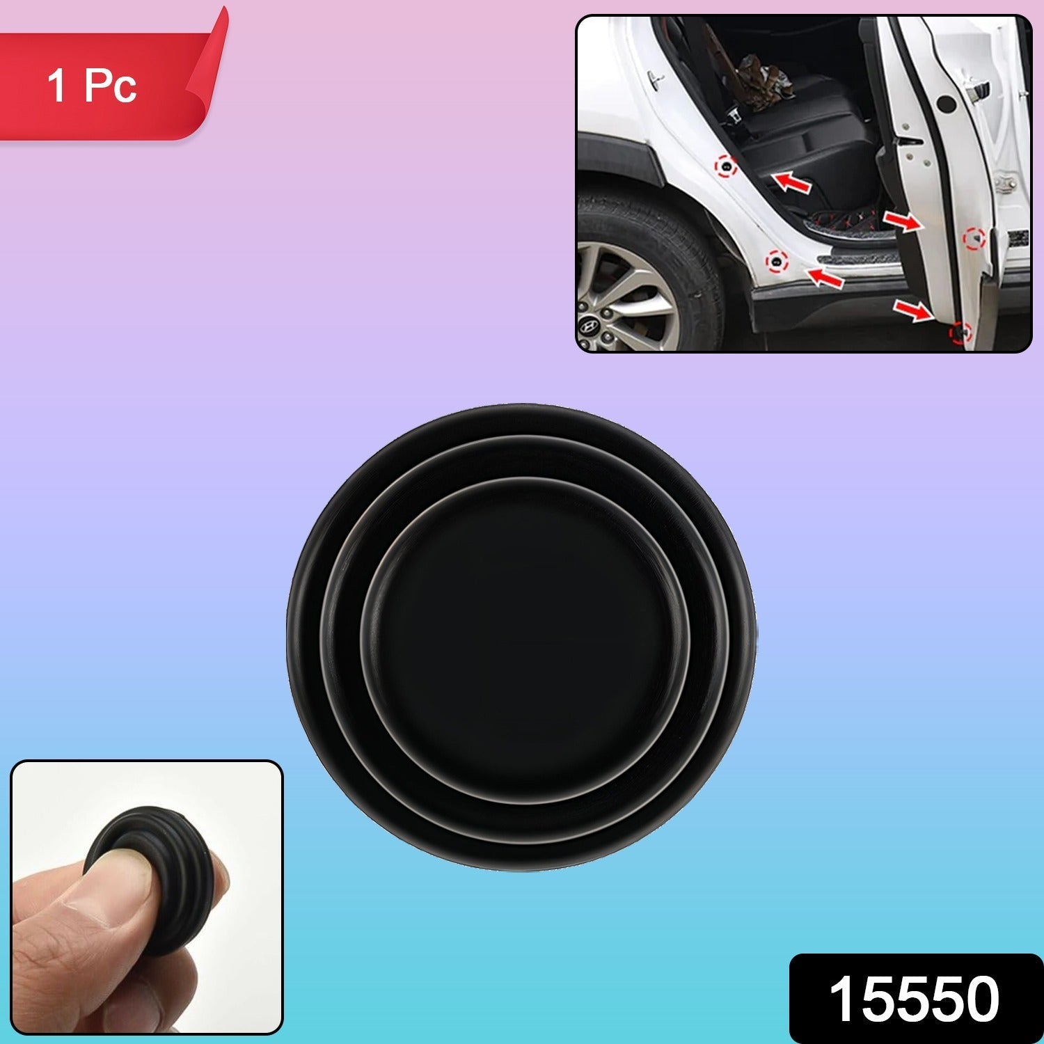 Rubber car door shock absorber sticker applied for car door protection reducing dents and noise