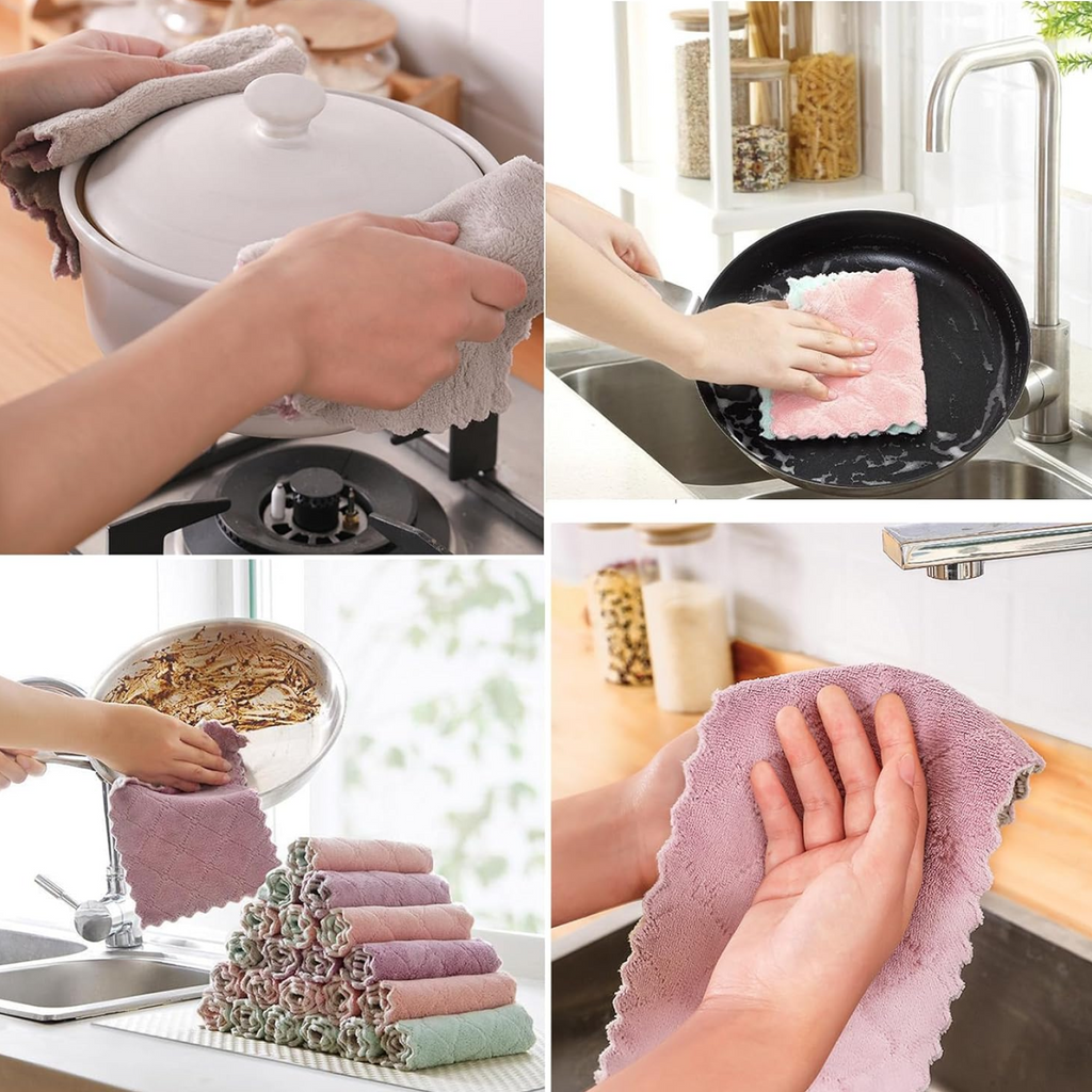 Packaging for the Velvet Wipe multi-purpose kitchen cleaning towel.