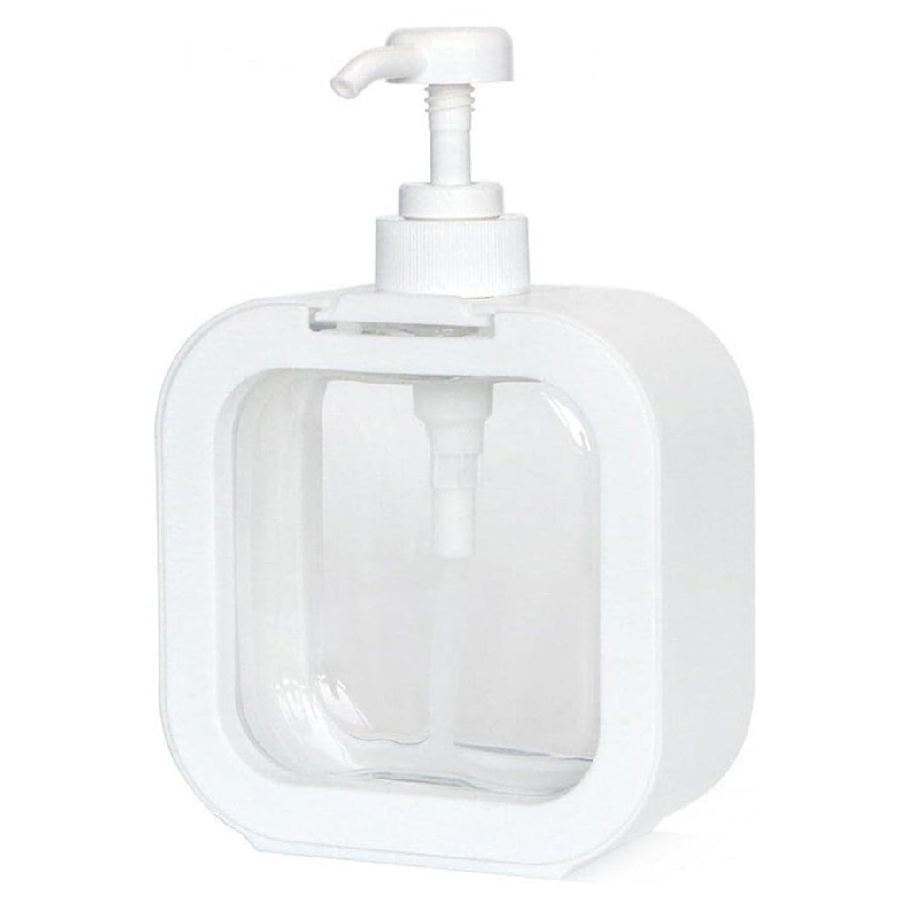 New clear plastic soap dispenser in its retail packaging.