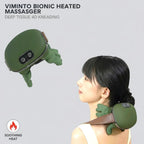 Ergonomic rechargeable neck and shoulder massager for muscle relaxation