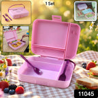 Multi compartment leak proof lunch box ideal for separate food storage