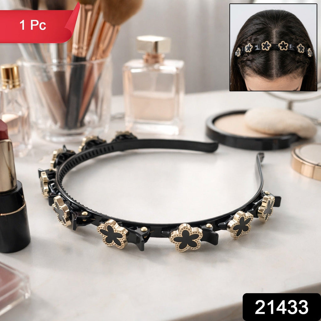 Fashionable decorative floral headband accessory for casual and party wear