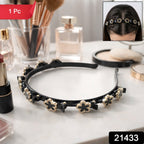 Fashionable decorative floral headband accessory for casual and party wear