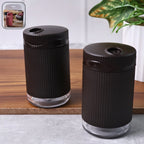 Supermom Linoo Salt & Pepper Dispenser Set with unbreakable bottles and transparent bases