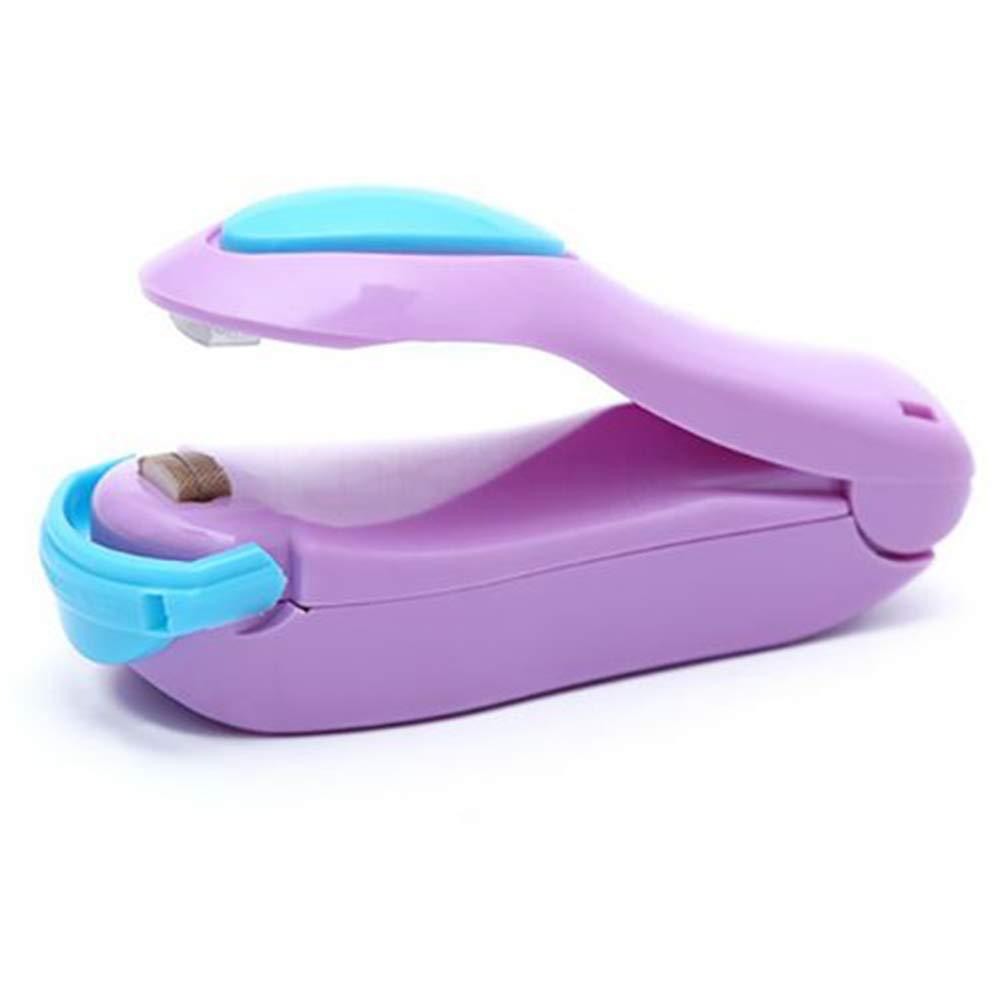Side view of the compact mini heat sealer, emphasizing its ergonomic shape.