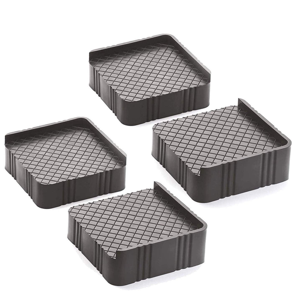Complete set of refrigerator base stands designed for floor protection.