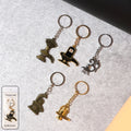 Shivling Trishul metal keychain set with antique finish