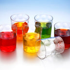 Set of six transparent unbreakable drinking glasses by Indo Glow, ideal for daily use.