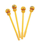 Several colorful emoji pens displayed together, ready for creative writing.
