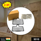 Lifestyle shot of the wall mount soap rack in a tidy bathroom setting.