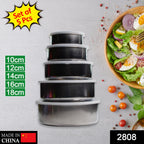 Airtight stainless steel lunch box with leak-proof seal, shown open.
