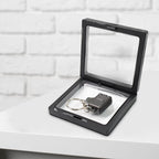Close up of stainless steel nail clipper keychain ideal for travel grooming