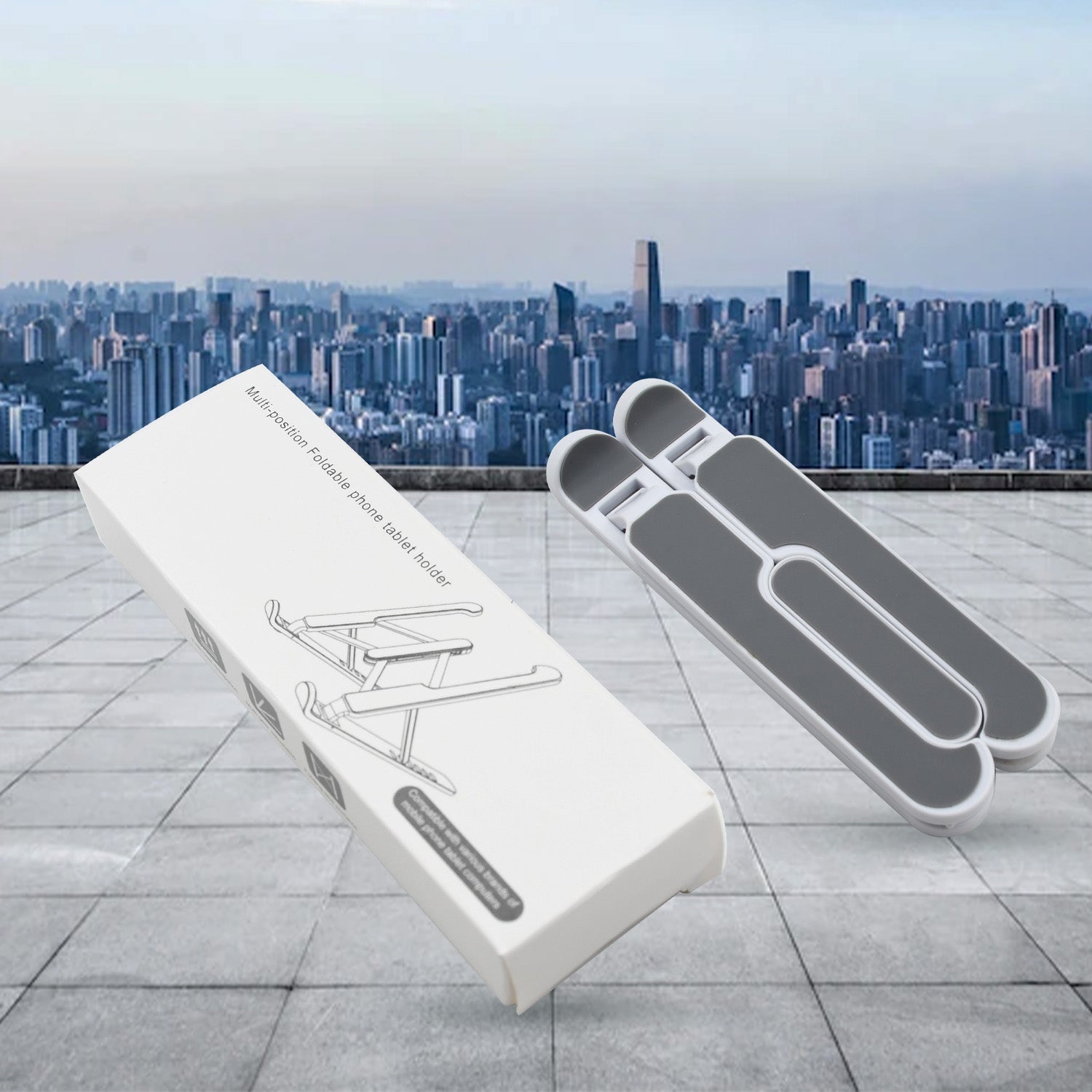 Mobiléon adjustable tablet holder featuring a sturdy fibre build.