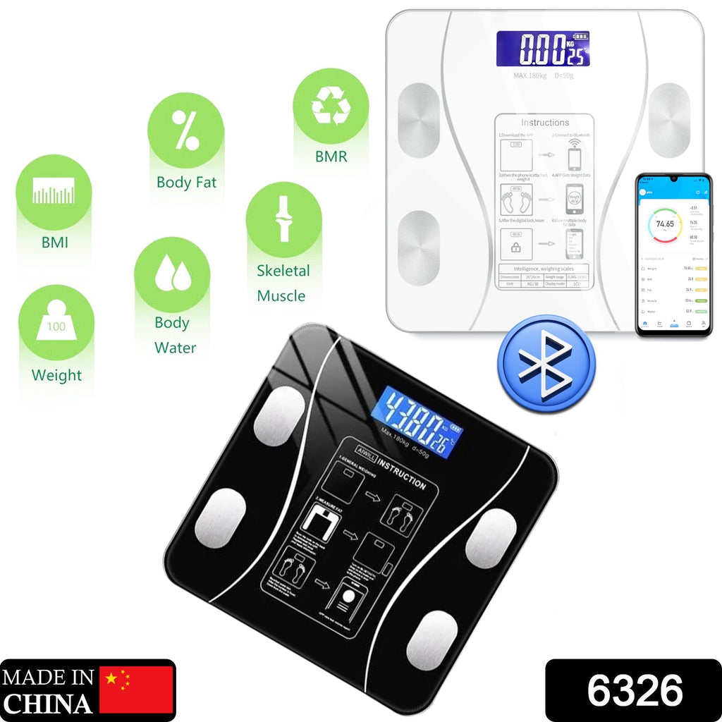 Sleek digital weighing machine for accurate body composition analysis.