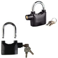 Anti theft pad lock with smart alarm and zinc alloy body