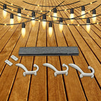 Stylish 6-hook wall mounted coat rack in an empty setting, ready for organization