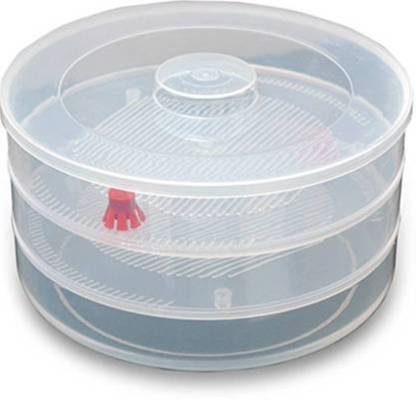 Front view of the Tidy Table 3 compartment sprout maker, ready for use in any kitchen.