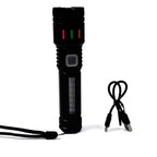 Zoomable LED flashlight providing focused illumination outdoors