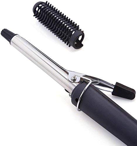 Black Hair Curling Iron rod with safety pilot light.