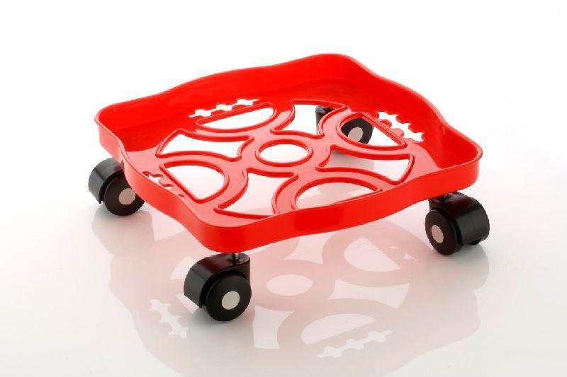 Image showing the approximate dimensions of the square plastic gas cylinder trolley.
