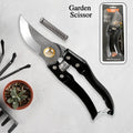 Garden Shears with high carbon steel blades and ergonomic non-slip grip, ready for use.
