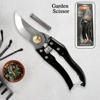 Garden Shears with high carbon steel blades and ergonomic non-slip grip, ready for use.