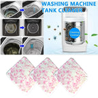Package of lavender washing machine cleaning tablets for deep cleaning.