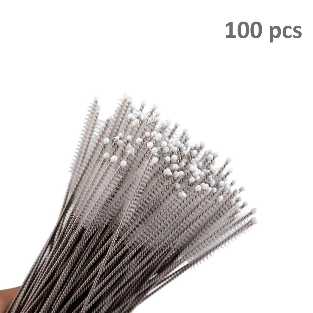 Angled view of the 23cm straw cleaning brush.