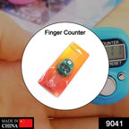 Front view of the digital finger counter with an adjustable finger strap.