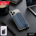 Phone wallet case featuring strong adhesive back and secure zipper compartment.